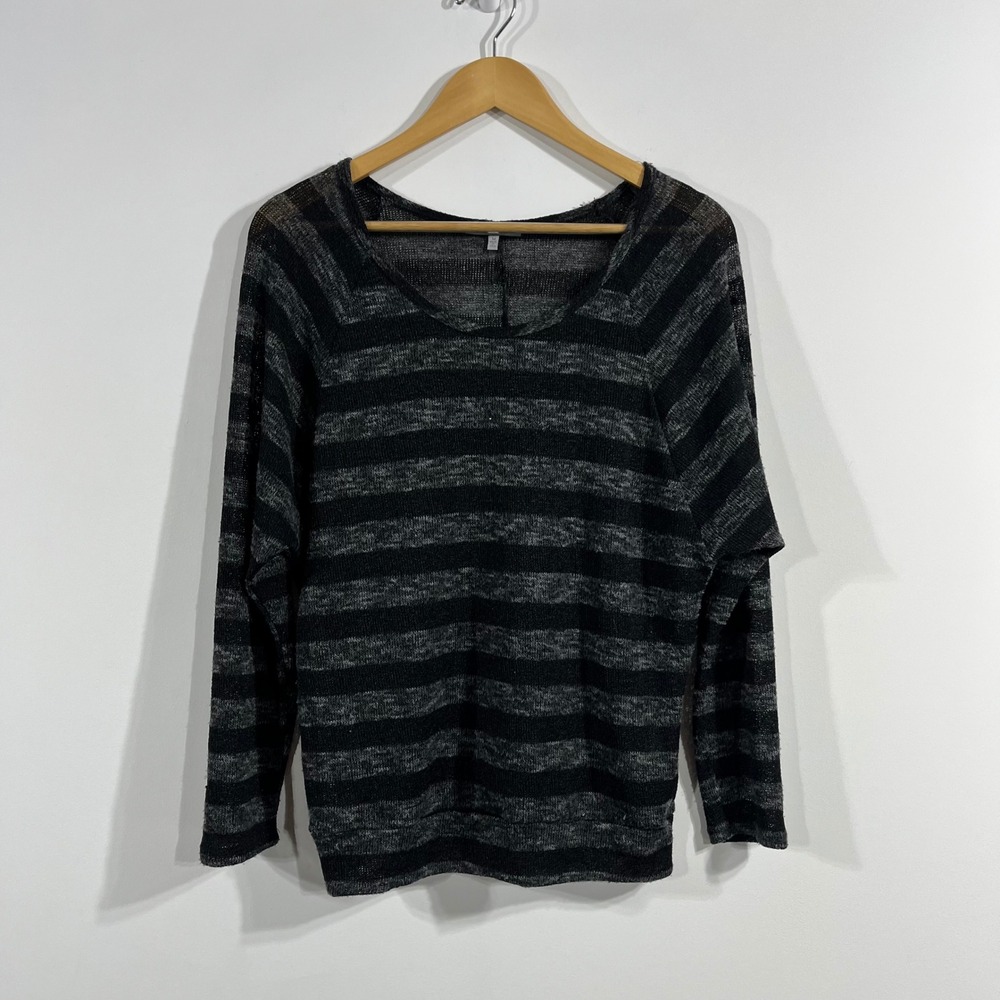 Charlotte Russe Y2K Granola Grunge Fisherman Striped‎ Knit Sweater Womens Medium